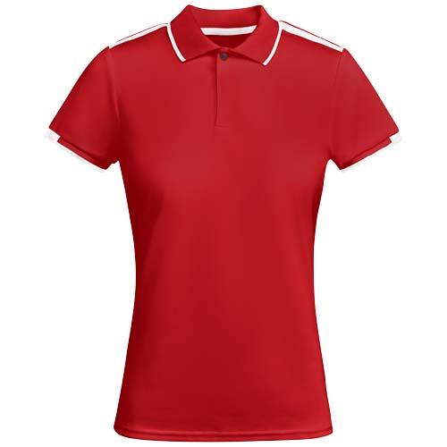 Polo de sport Femme personnalisé Tamil ROLY Rouge / Blanc
